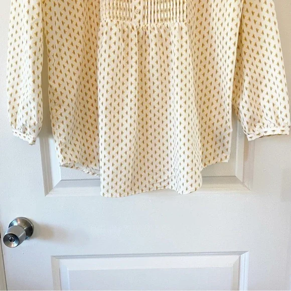 NYDJ Pleated Tunic Top Maison Geo Size Large - Picture 8 of 12